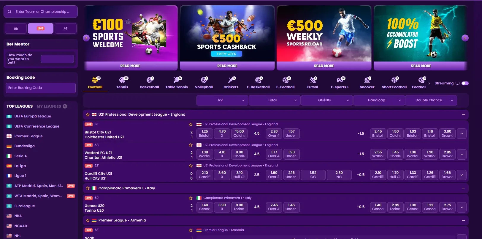 live betting kingmaker